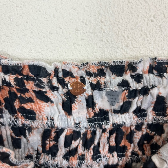 FREE PEOPLE ONE Meridien Leopard Corset Top Womens Size Medium - Picture 4 of 5